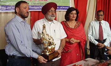 Dr.Zora Singh Chancellor DBU and Tajiinder Kaur Pro Chancellor DBU with Sikandar Singh Maluka Ji - Desh Bhagat University